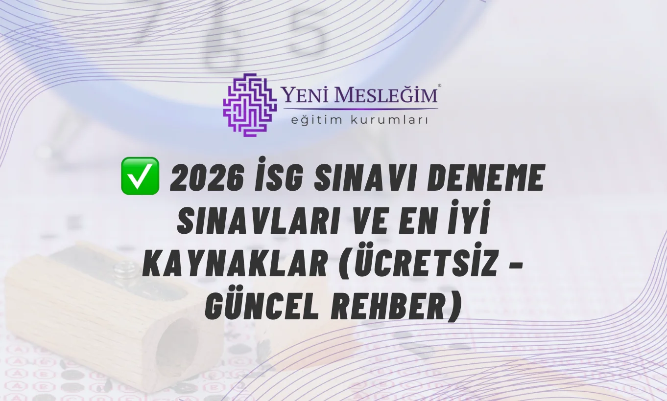2026 yılı iş güvenliği uzmanlığı deneme sınavı örnek ekranı