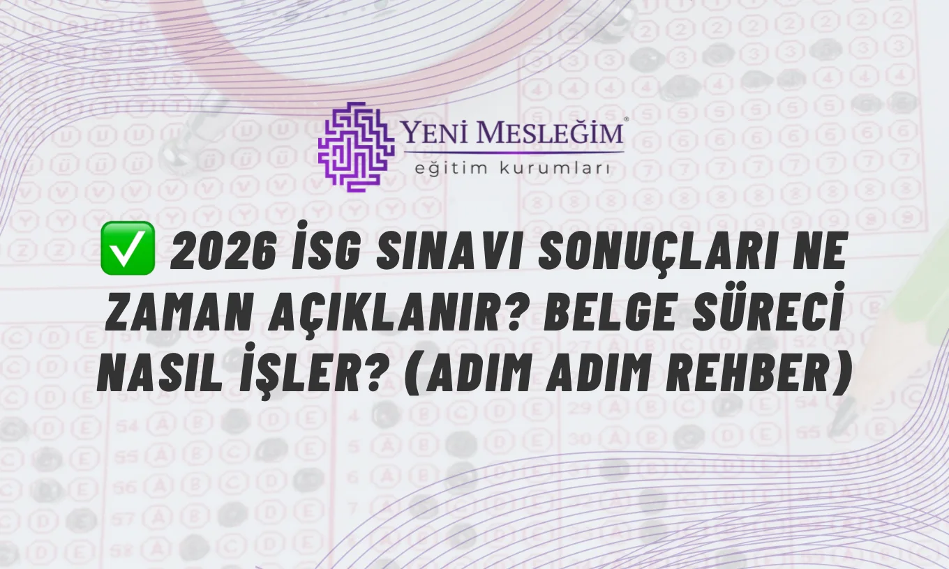 İSG-KATİP belge tanımlama aşamalarını gösteren infografik