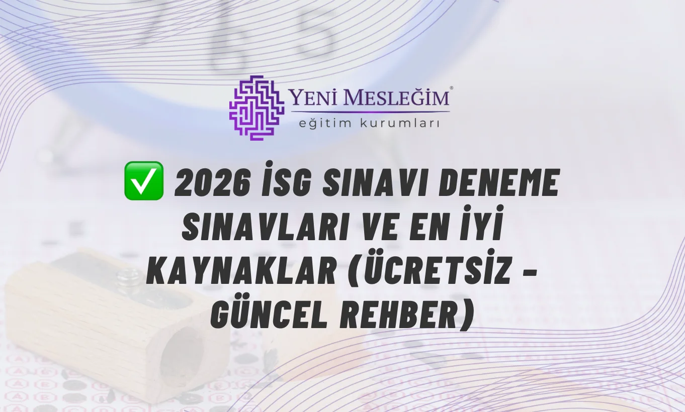 2026 yılı iş güvenliği uzmanlığı deneme sınavı örnek ekranı