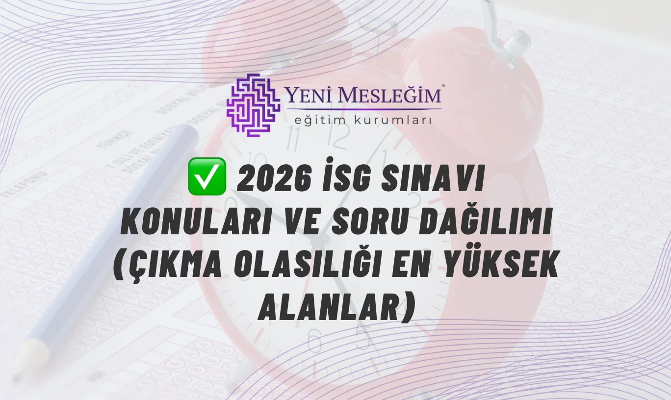 2026 yılı İSG sınavı için çalışma rehberi görseli